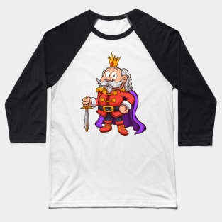 Cartoon King Baseball T-Shirt